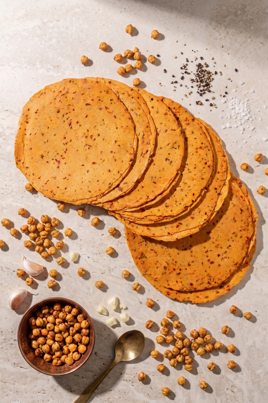 Chana Garlic Papad