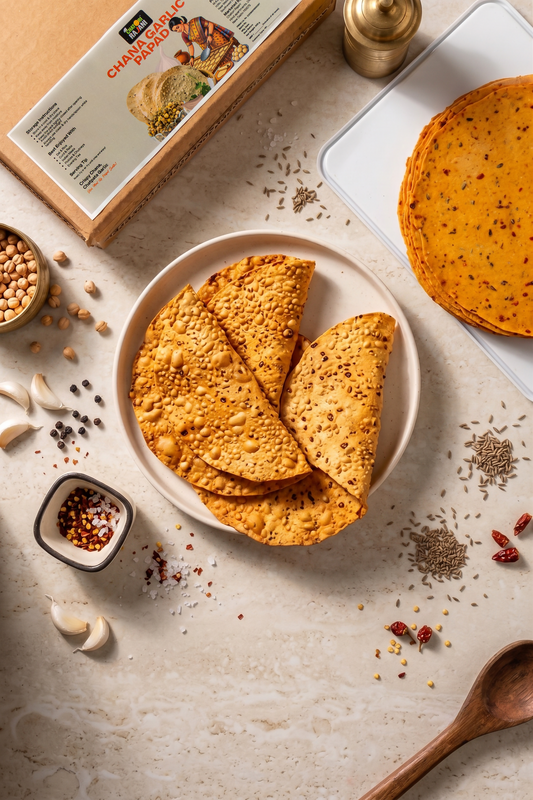 Chana Garlic Papad